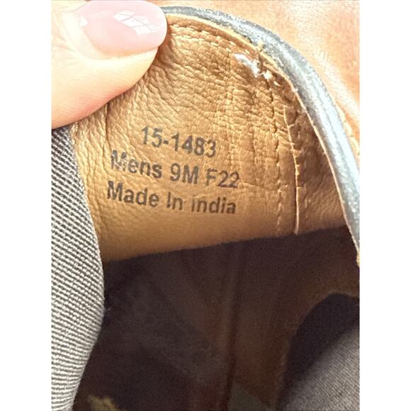 Johnston Murphy Mens 9M Brown Leather Boots Elastic Ankle SKU: 15483 Shoes - Picture 10 of 14